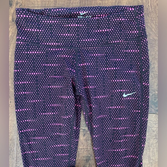 Nike running woman cropped leggings Sz small pockets - Picture 3 of 11